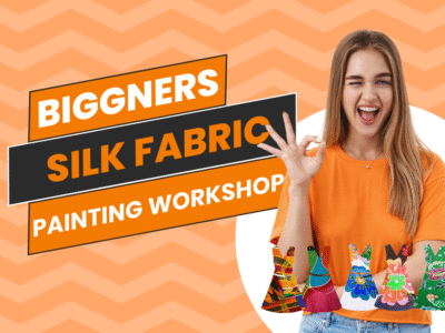 Silk Fabric Painting Workshop by Kainat Mushtaq at Skill Zeera