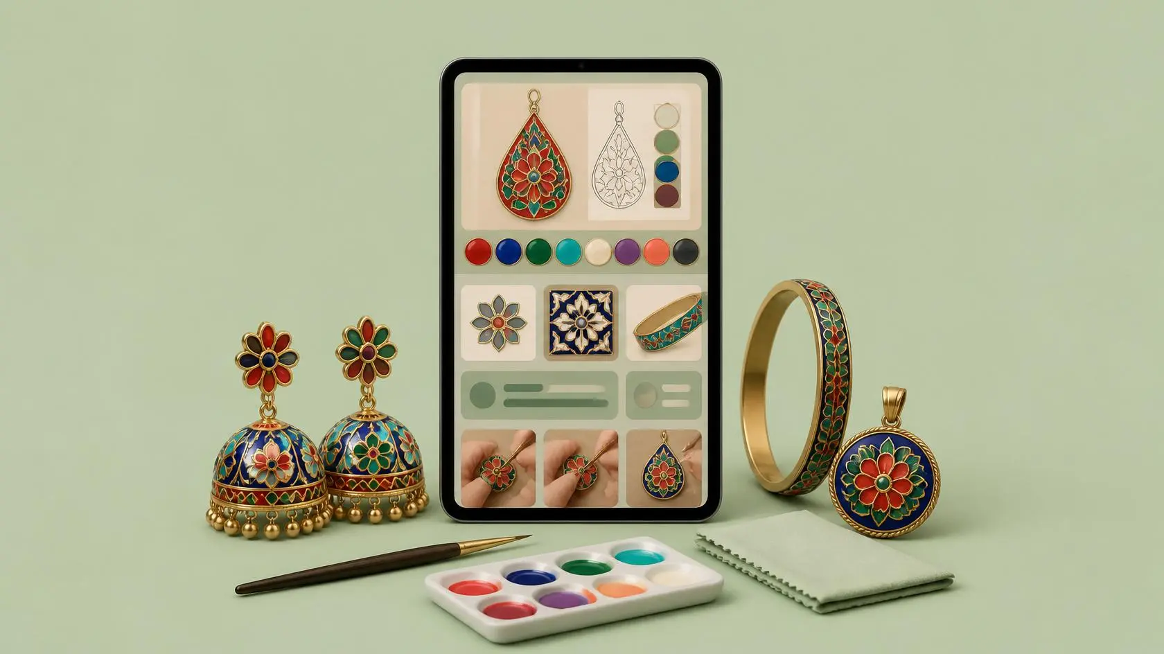 Meenakari Jewelry Making Course – Learn Traditional Jewelry Art Meenakari Jewelry Making Course – Learn Traditional Jewelry Art