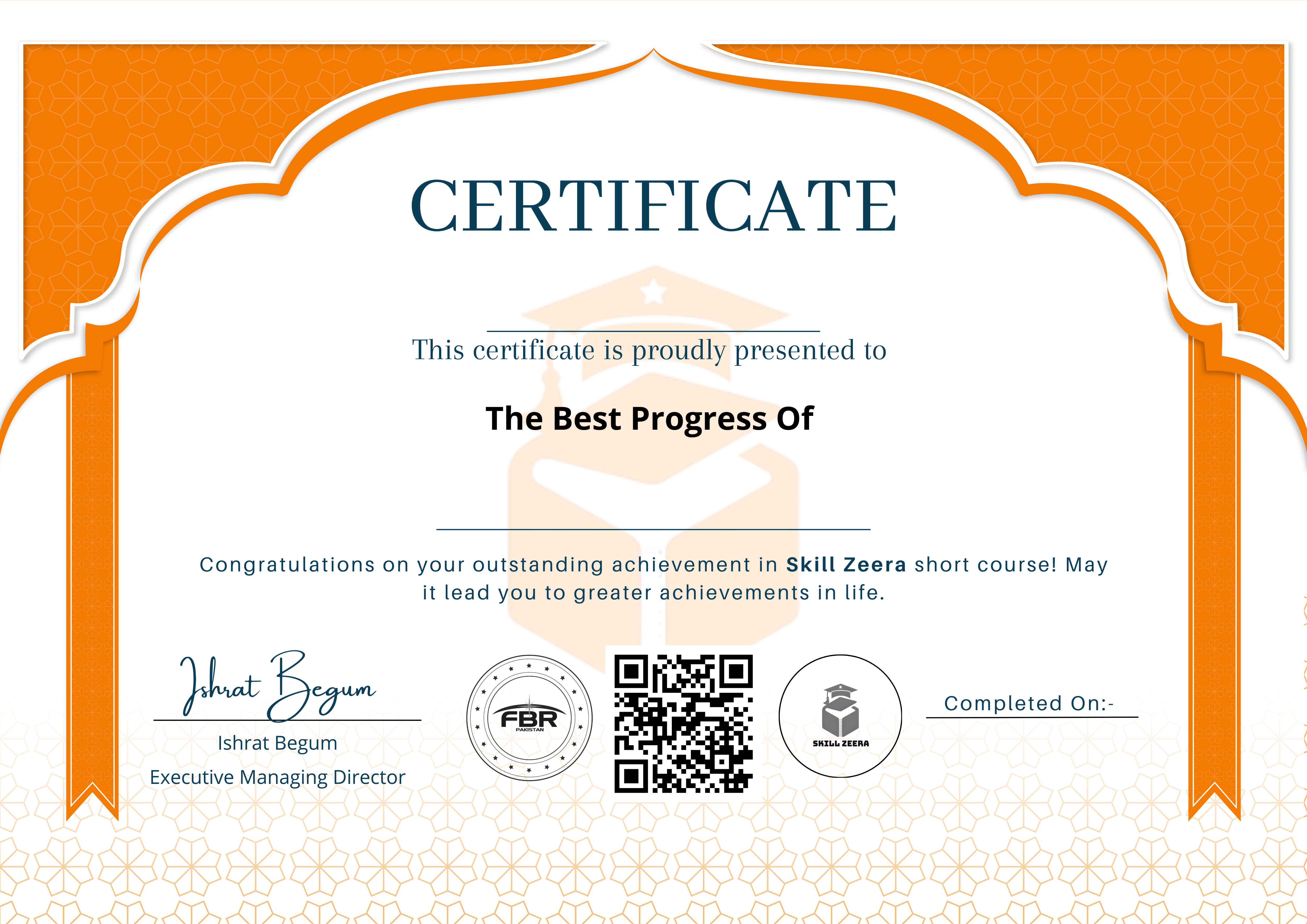 Showcase Your Certificate