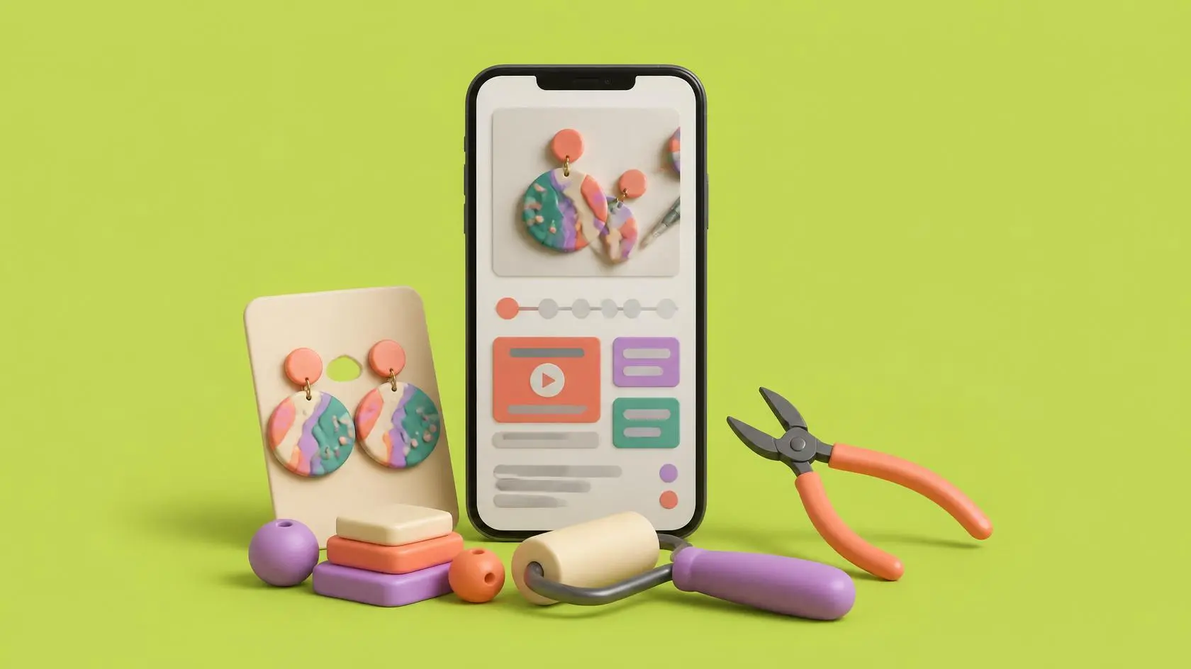 Learn Polymer Clay Jewelry Making Online – Beginner to Advanced Course