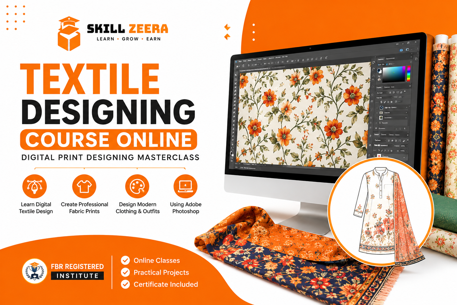 Textile Designing Course Online – Skill Zeera Textile Designing Course Online – Skill Zeera
