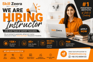 Skill Zeera hiring teachers for online and offline courses in Pakistan